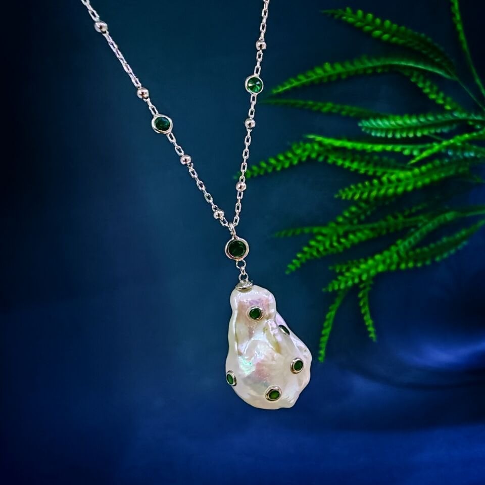 Barok İnci Özel Tasarım Kolye - TSR1407