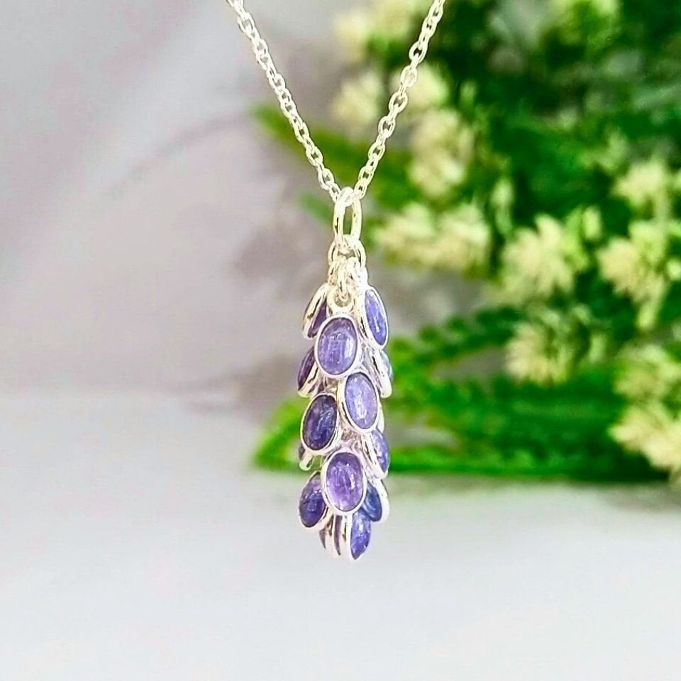 Tanzanite Stone Special Design Necklace - TSR1235