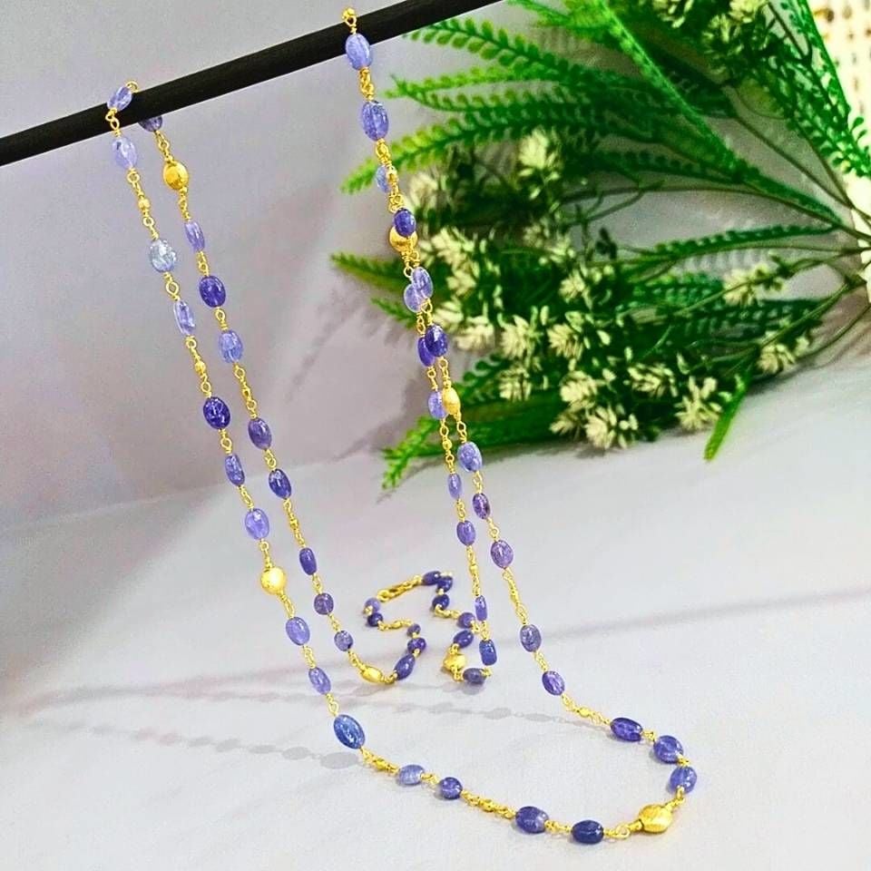 Tanzanit Taşı Özel Tasarım Kolye - TSR1237