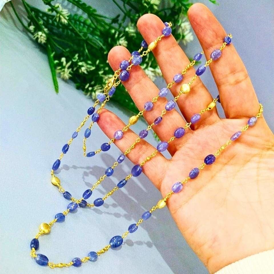 Tanzanite Stone Special Design Necklace - TSR1237