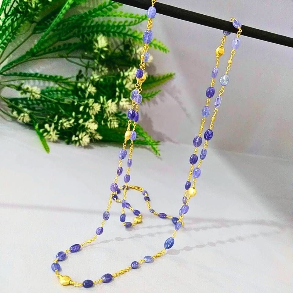 Tanzanite Stone Special Design Necklace - TSR1237