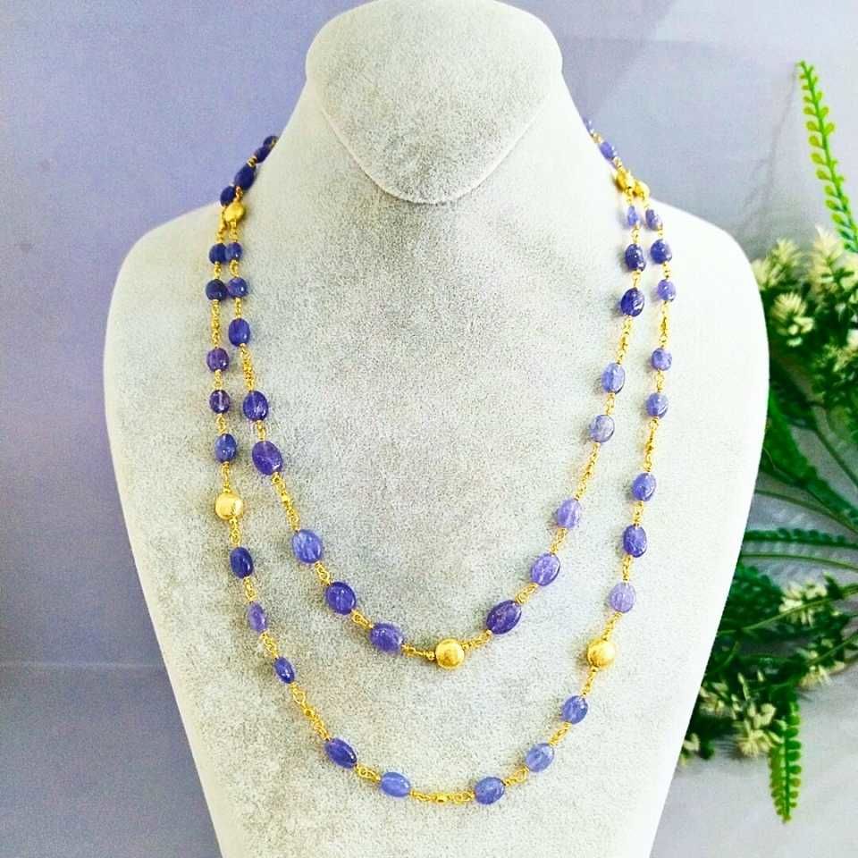 Tanzanite Stone Special Design Necklace - TSR1237
