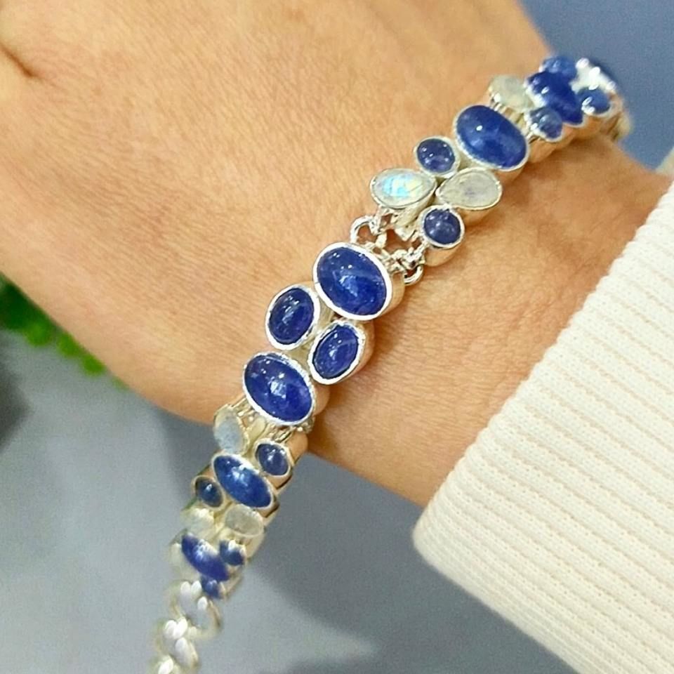 Tanzanite and Moonstone Special Design Bracelet - OTB159