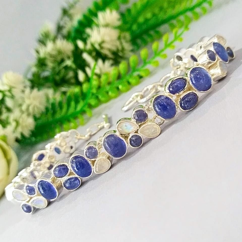 Tanzanite and Moonstone Special Design Bracelet - OTB159