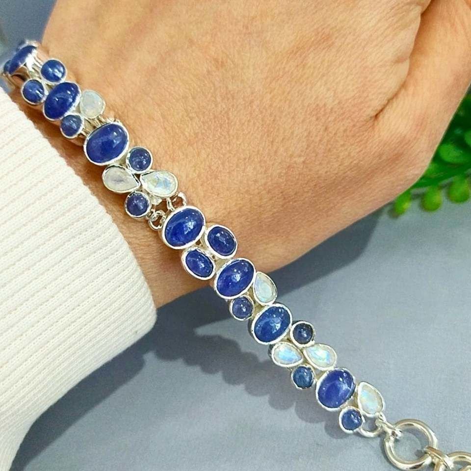 Tanzanite and Moonstone Special Design Bracelet - OTB159
