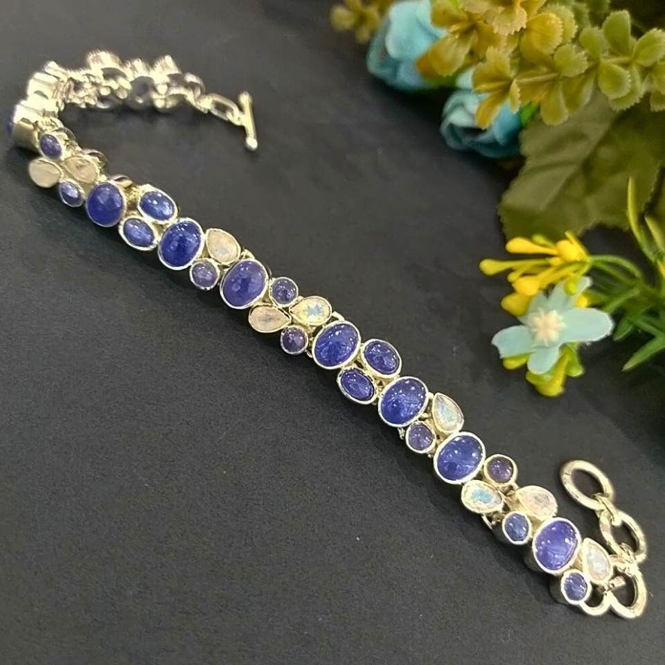 Tanzanite and Moonstone Special Design Bracelet - OTB159