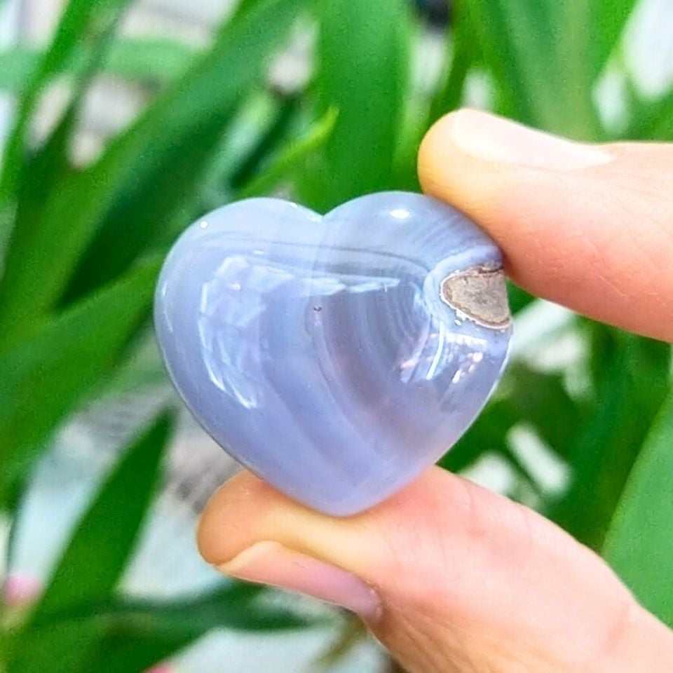 Chalcedon Stein Herz Objekt