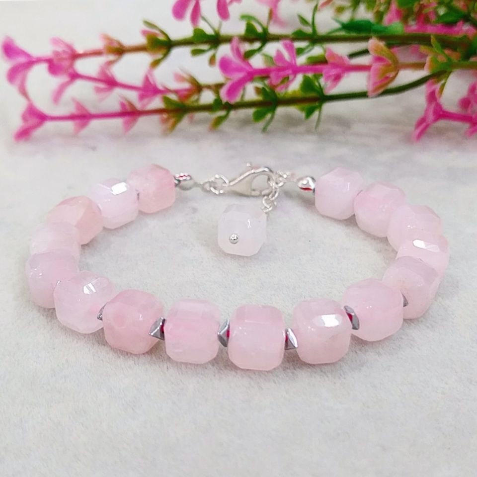 Pembe Kuvars Bileklik