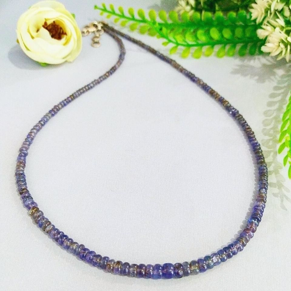 Tanzanit Taşı Kolye 41crt 3mm