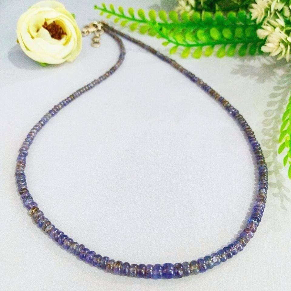 Tanzanit Taşı Kolye 41crt 3mm