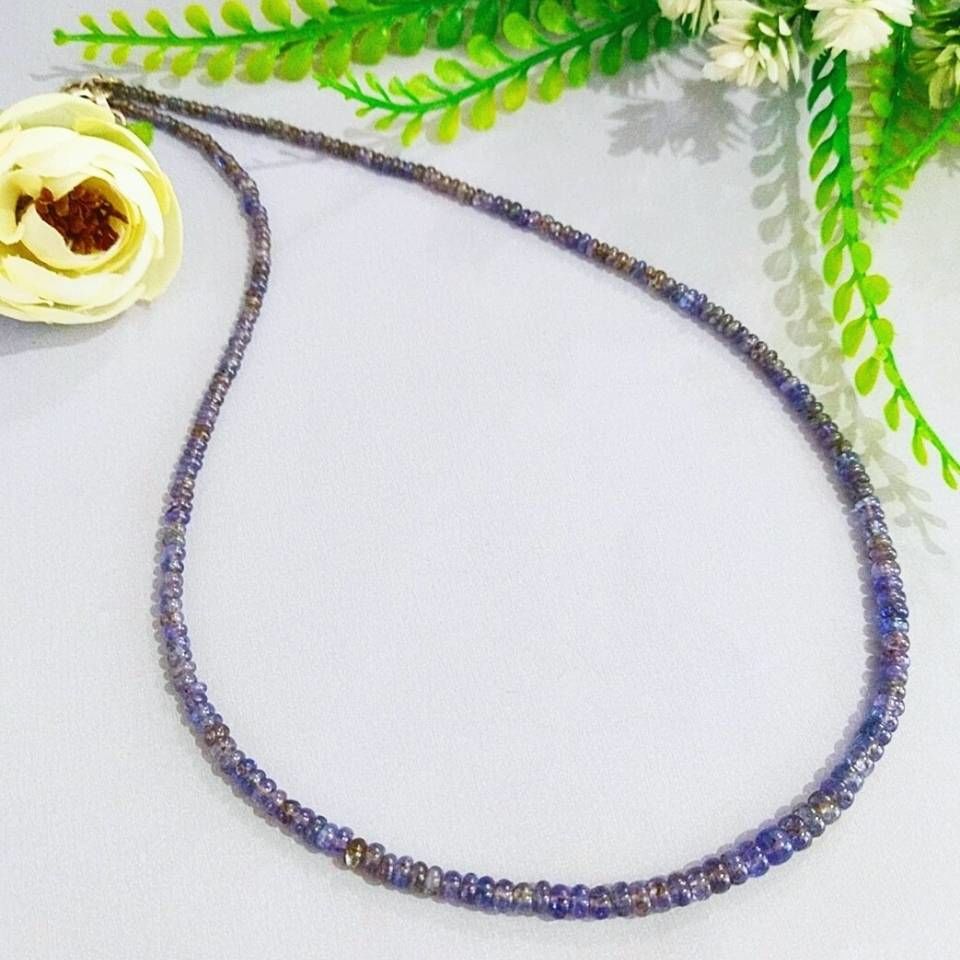 Tanzanit Taşı Kolye 41crt 3mm