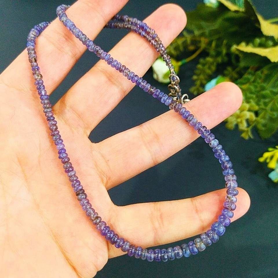 Tanzanit Taşı Kolye 41crt 3mm