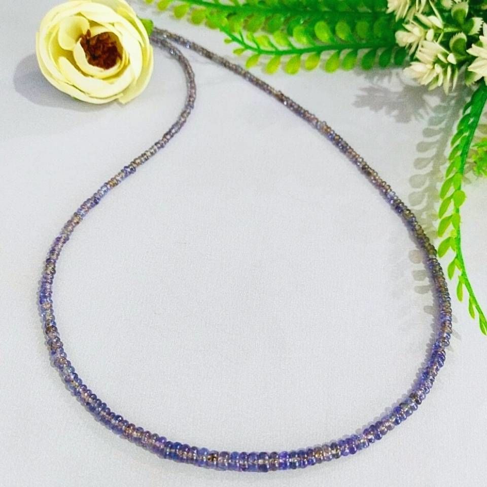 Tanzanite Stone Necklace 33crt 2mm