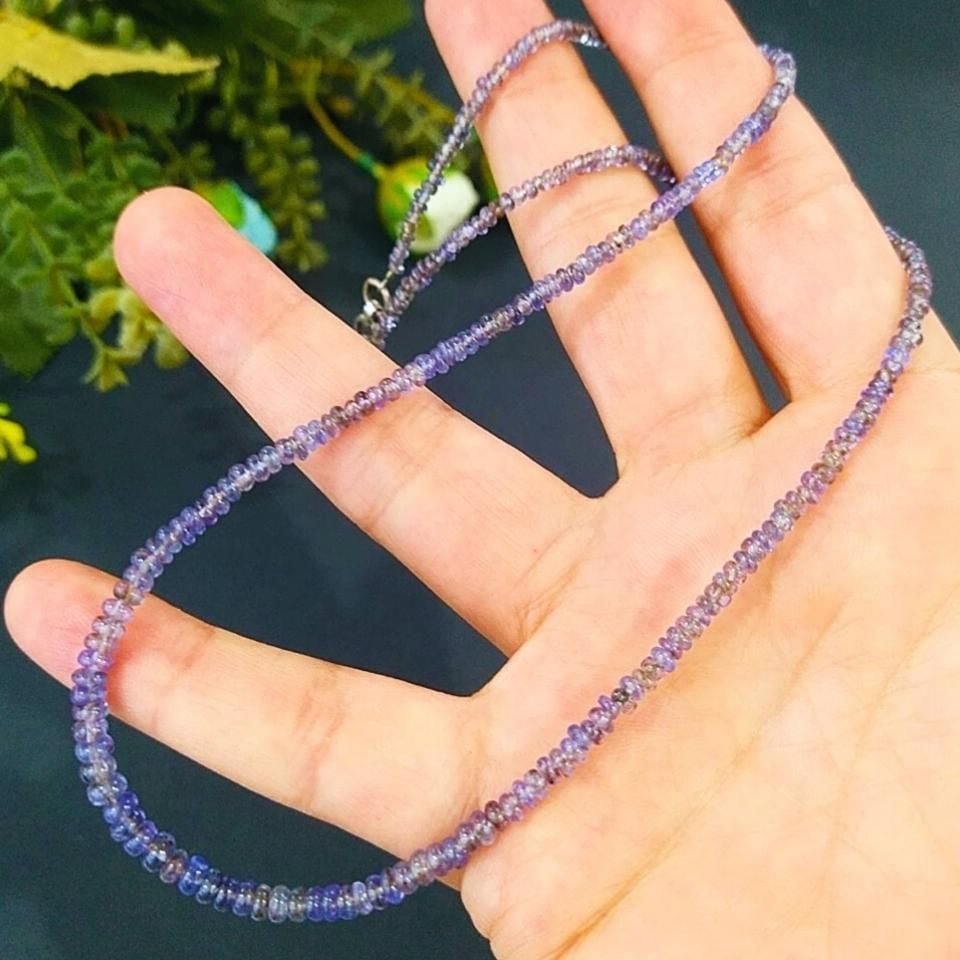 Tanzanite Stone Necklace 33crt 2mm