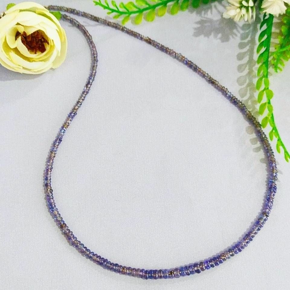 Tanzanite Stone Necklace 33crt 2mm