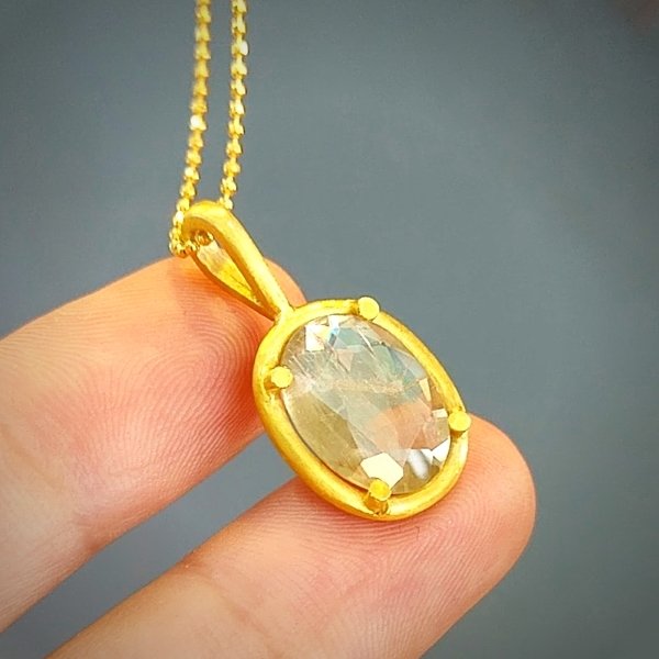 Diaspor Özel Tasarım Doğaltaş Kolye 4,80 ct
