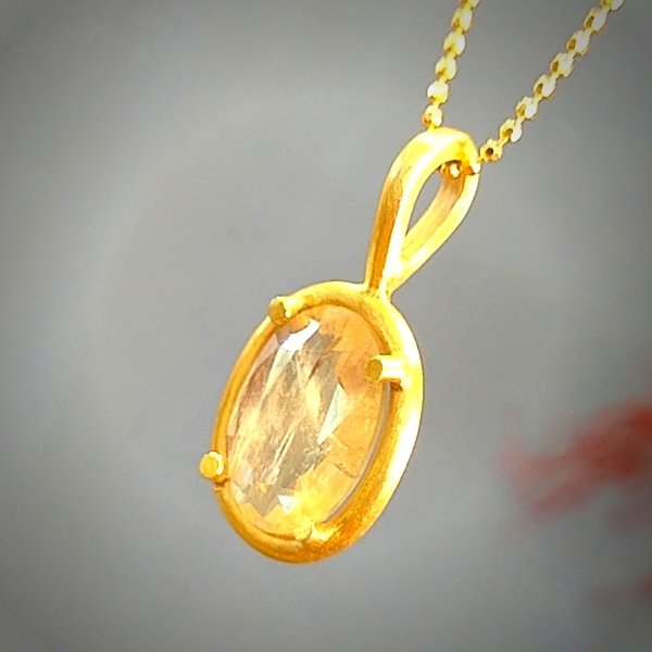 Diaspor Özel Tasarım Doğaltaş Kolye 4,80 ct