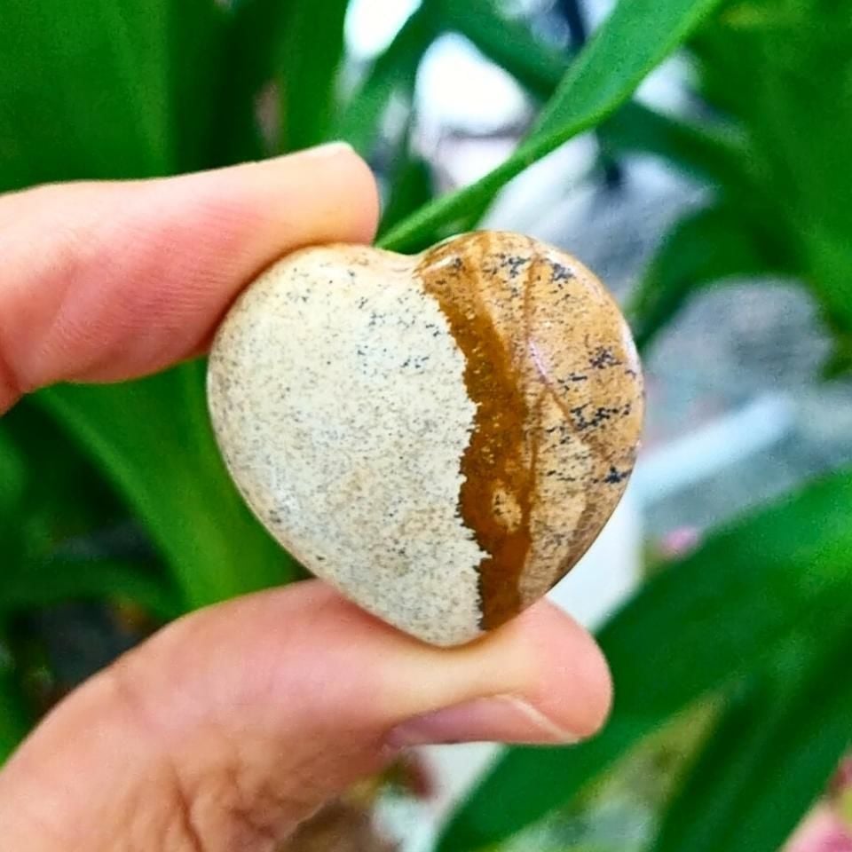 Picture Jasper Taşı Kalp Obje