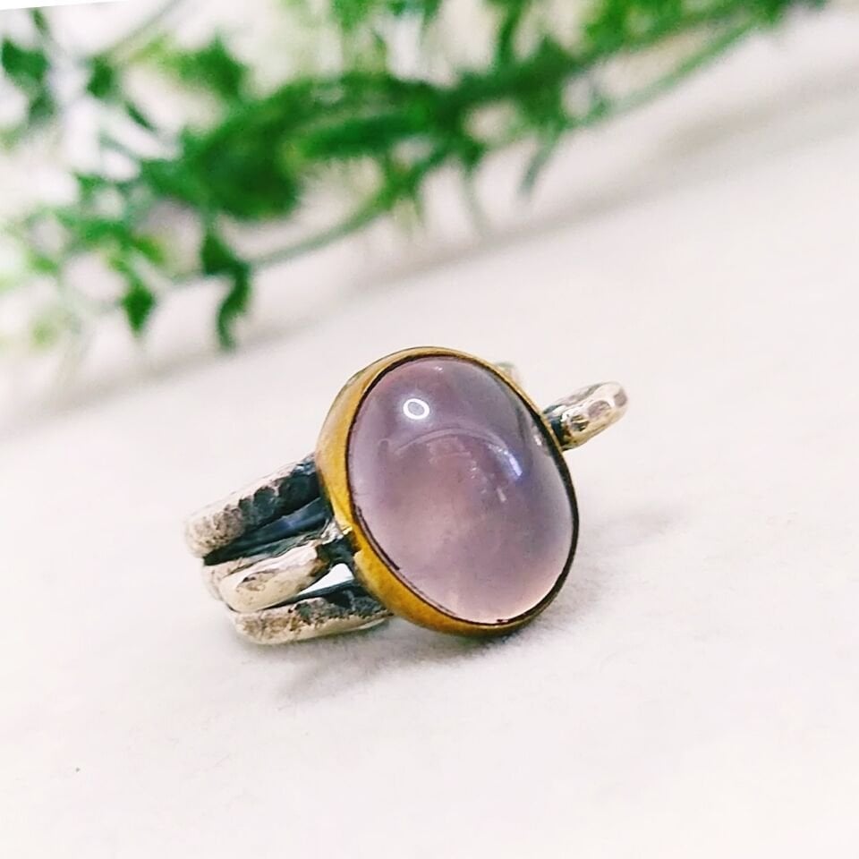 Rose Quartz Special Design Ring