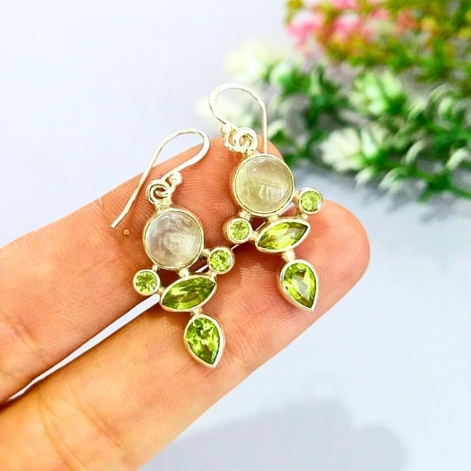 Prinayt and Zebercet Stone Special Design Earrings