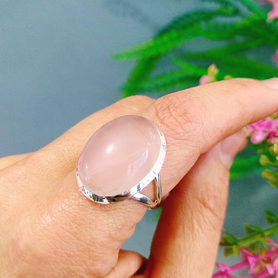 Pembe Kuvars Özel Tasarım Yüzük