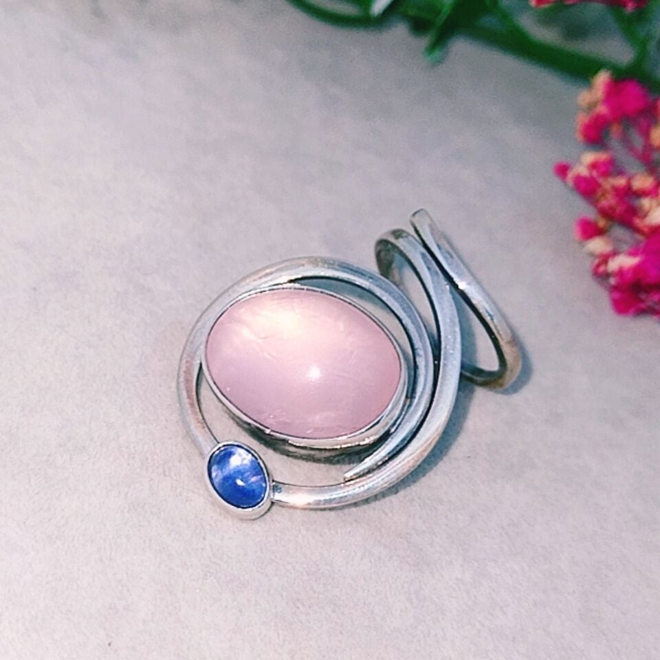Pembe Kuvars Özel Tasarım Yüzük