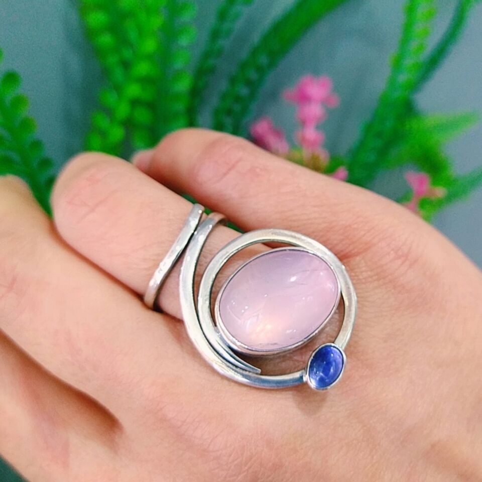 Pembe Kuvars Özel Tasarım Yüzük