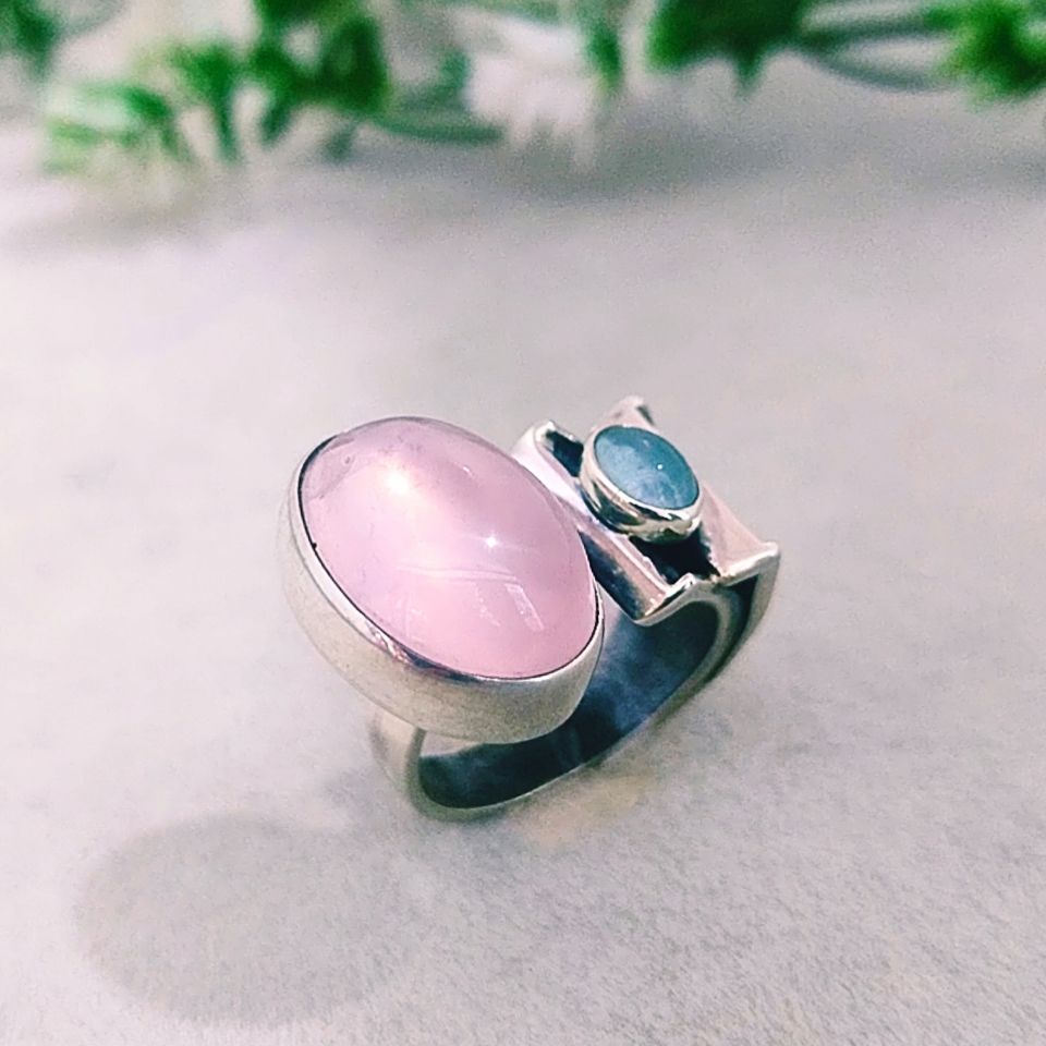 Pembe Kuvars Özel Tasarım Yüzük