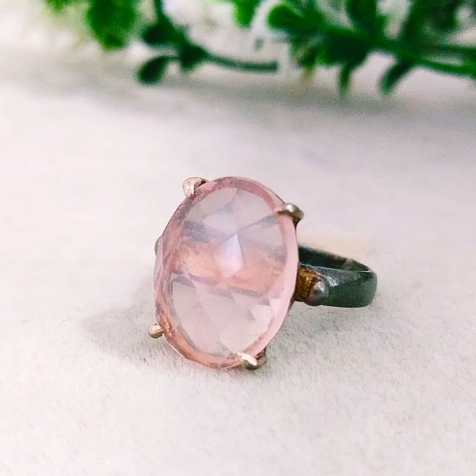 Pembe Kuvars Özel Tasarım Yüzük