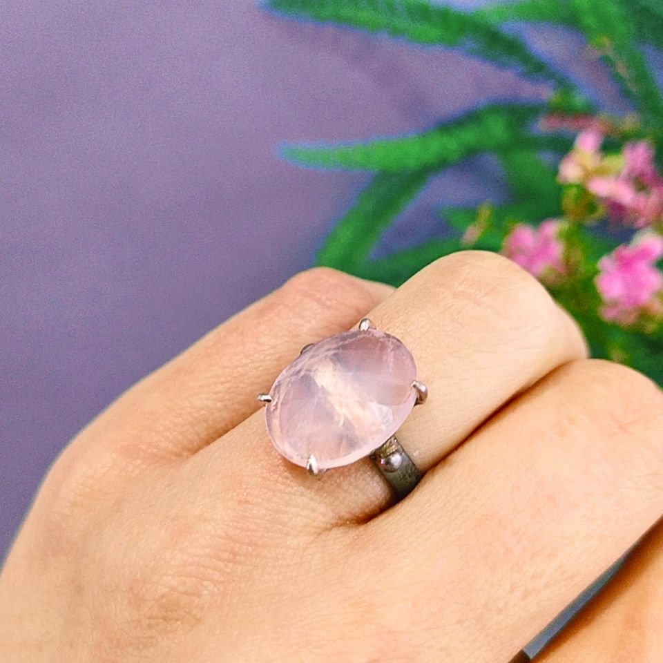 Pembe Kuvars Özel Tasarım Yüzük