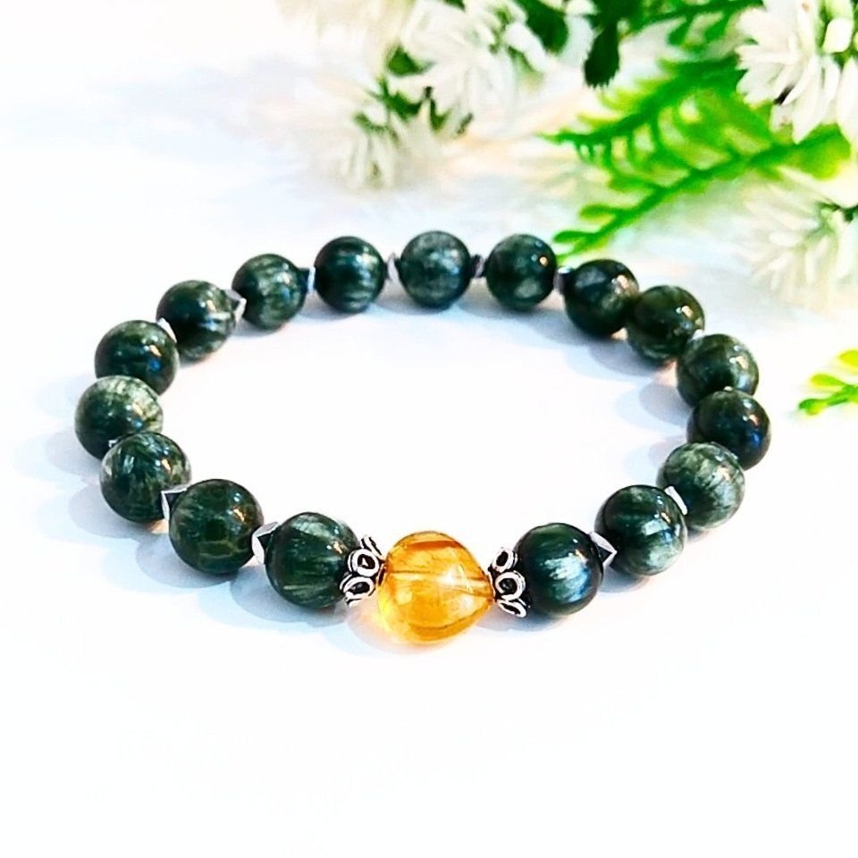 Seraphinite Stone Bracelet 8 mm