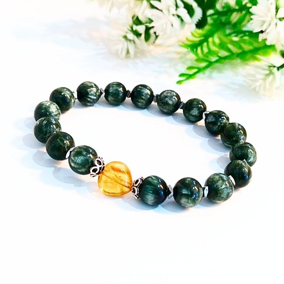 Seraphinite Stone Bracelet 8 mm