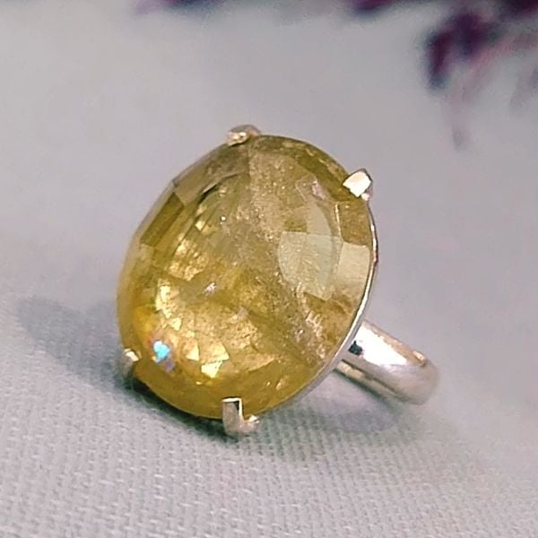 Diaspor-Ring mit Natursteinen im Sonderdesign, 12 ct