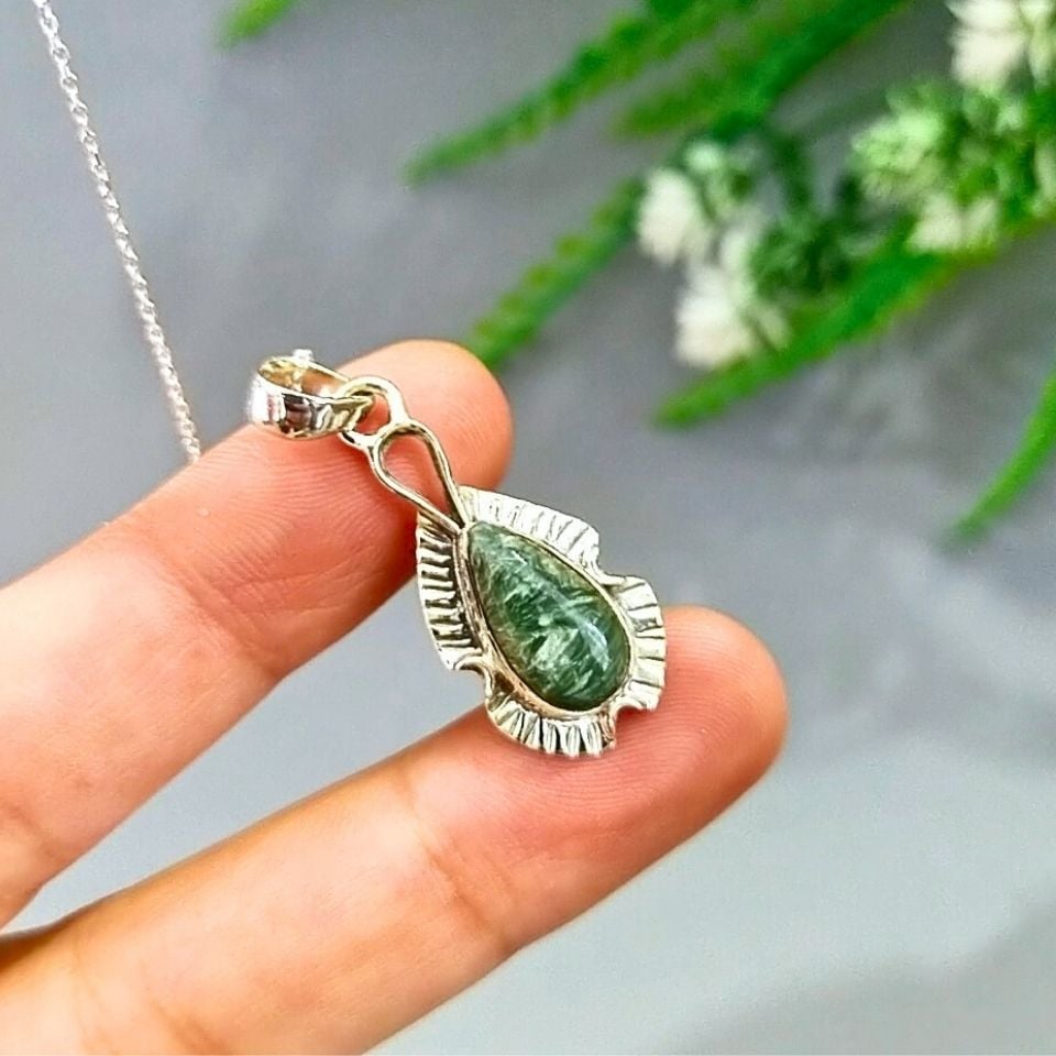Serafinit Taşı Özel Tasarım Kolye