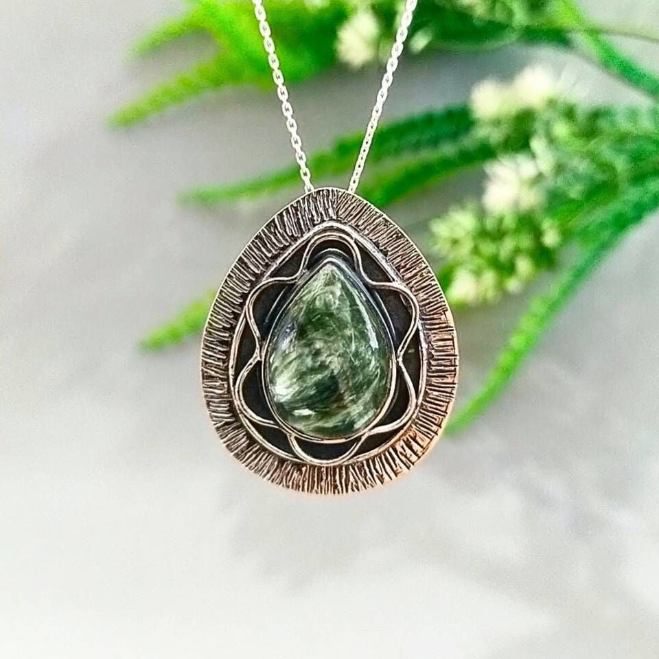 Seraphinite Stone Special Design Necklace