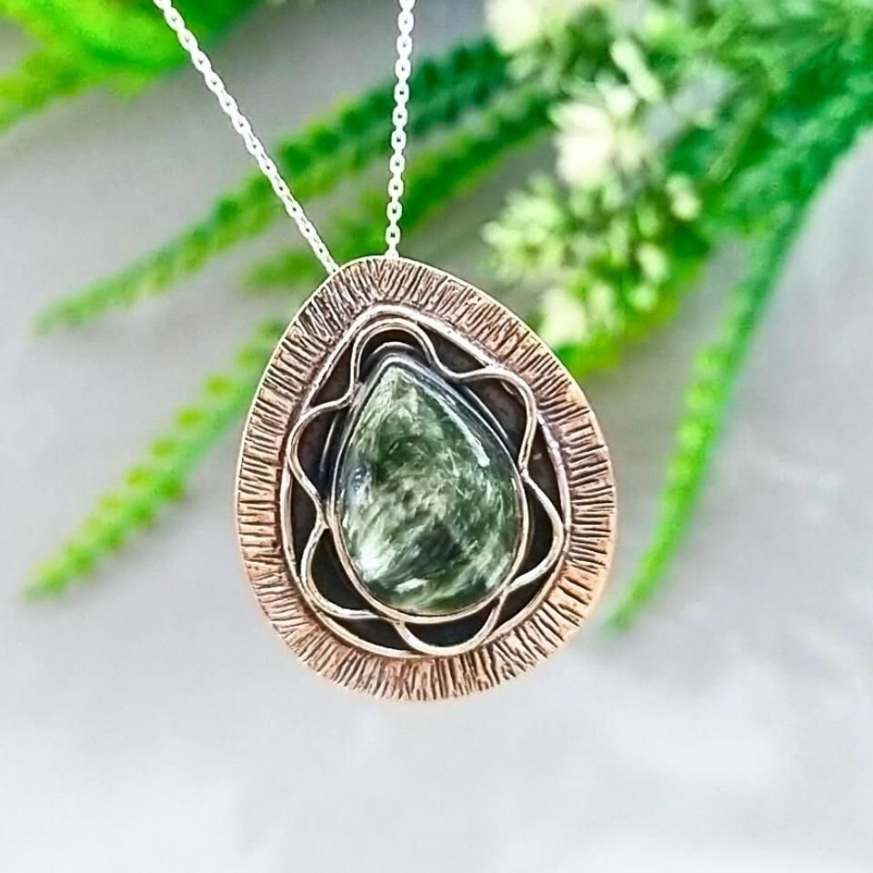 Seraphinite Stone Special Design Necklace