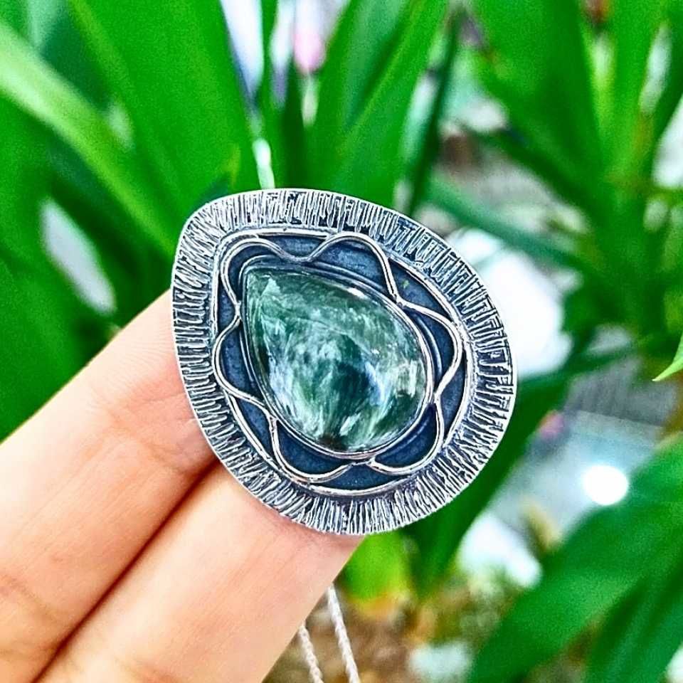Seraphinite Stone Special Design Necklace