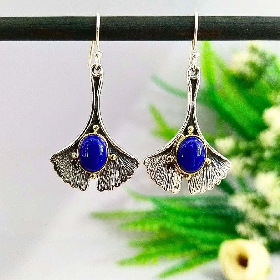 Lapis Lazuli Doğal Taş Küpe - KP878
