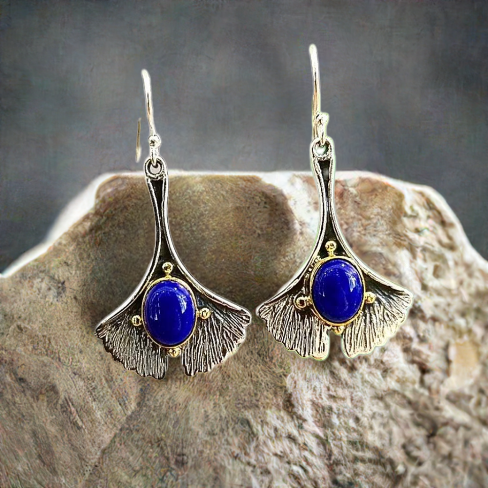 Lapis Lazuli Doğal Taş Küpe - KP878