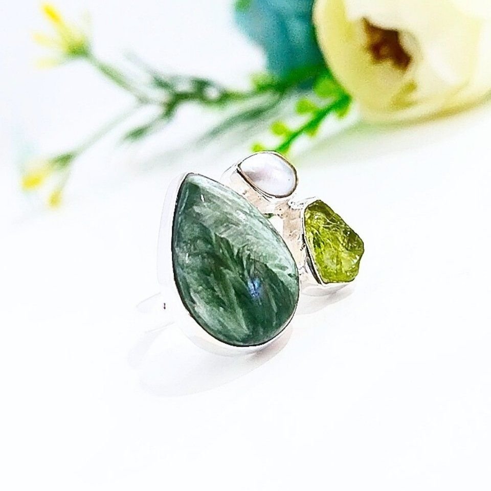 Serafinit Taşı Özel Tasarım Yüzük