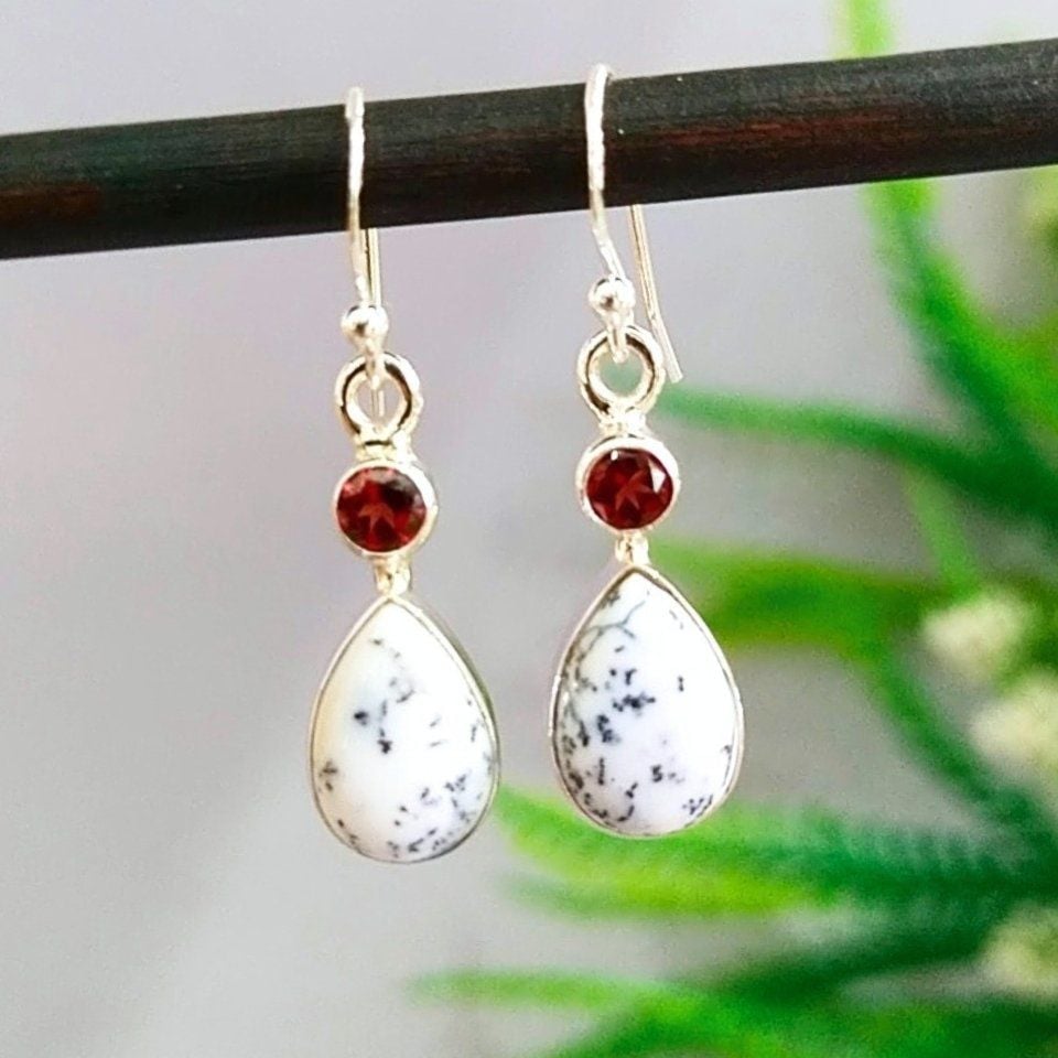 Merlinite Stone Natural Stone Earrings – KP890