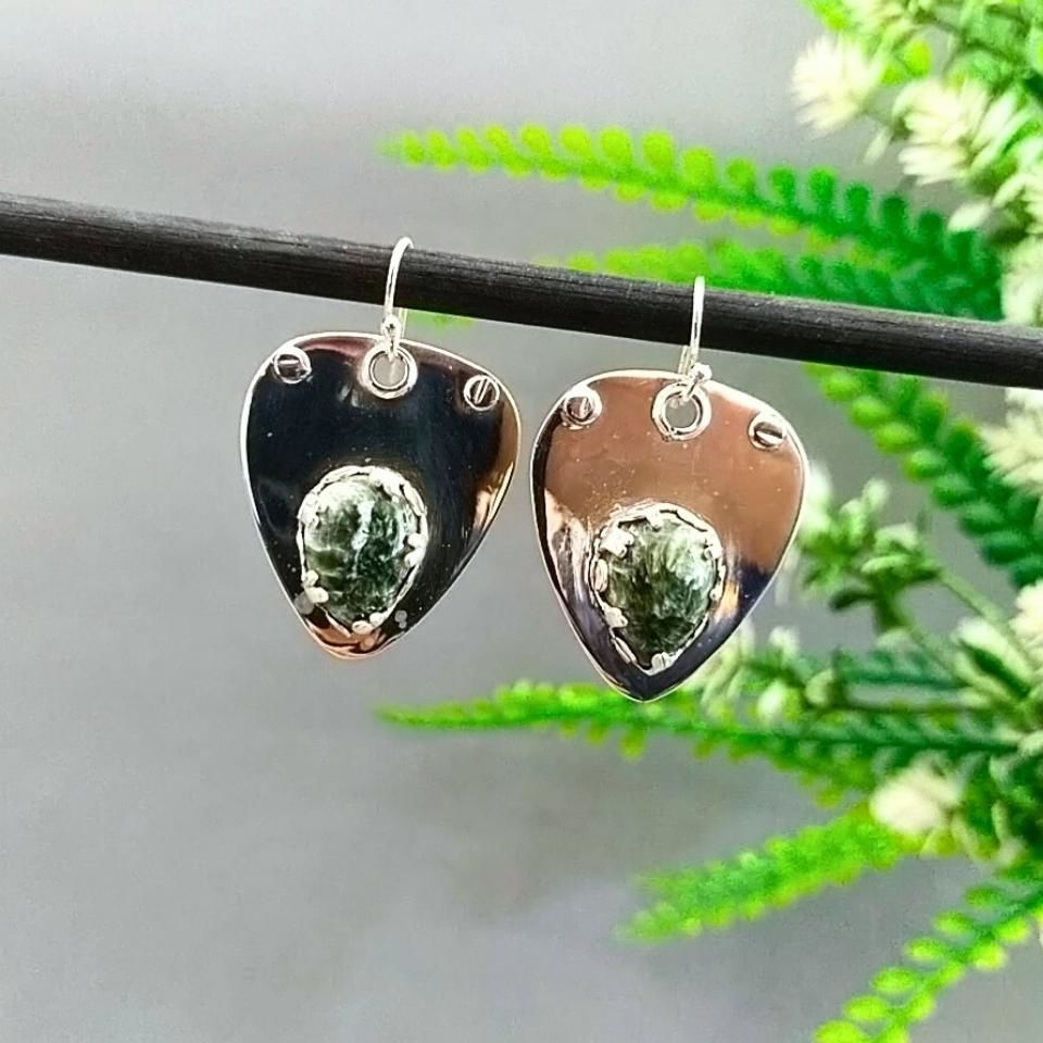 Serafinit Taşı Özel Tasarım Küpe