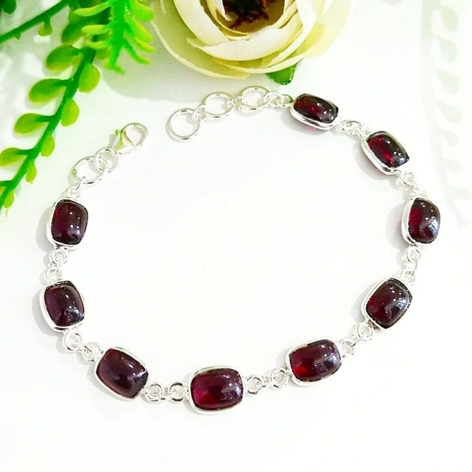 Garnet Stone Special Design Bracelet - OTB164