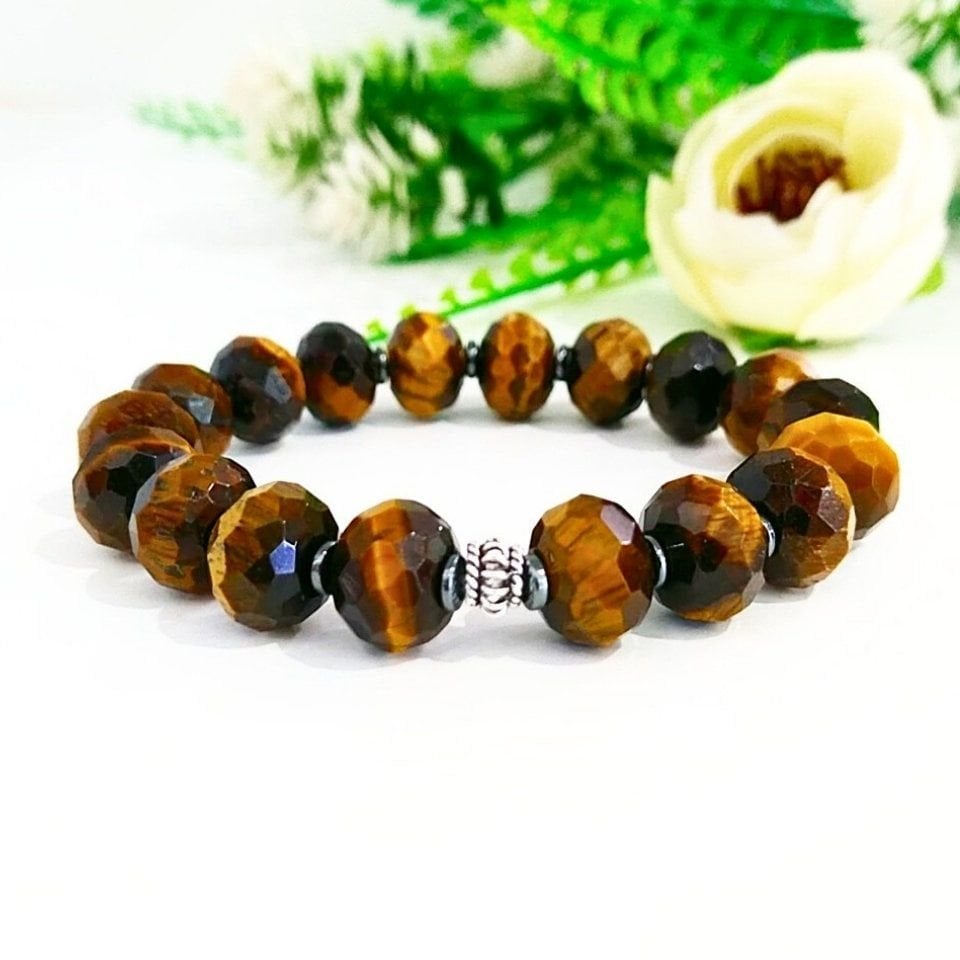 Tiger Eye Natural Stone Bracelet - BLK901
