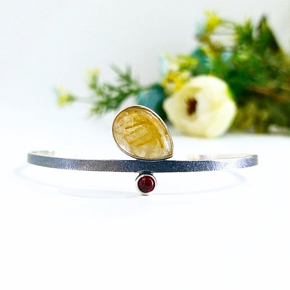 Gold Beryl and Tourmaline Special Design Bracelet