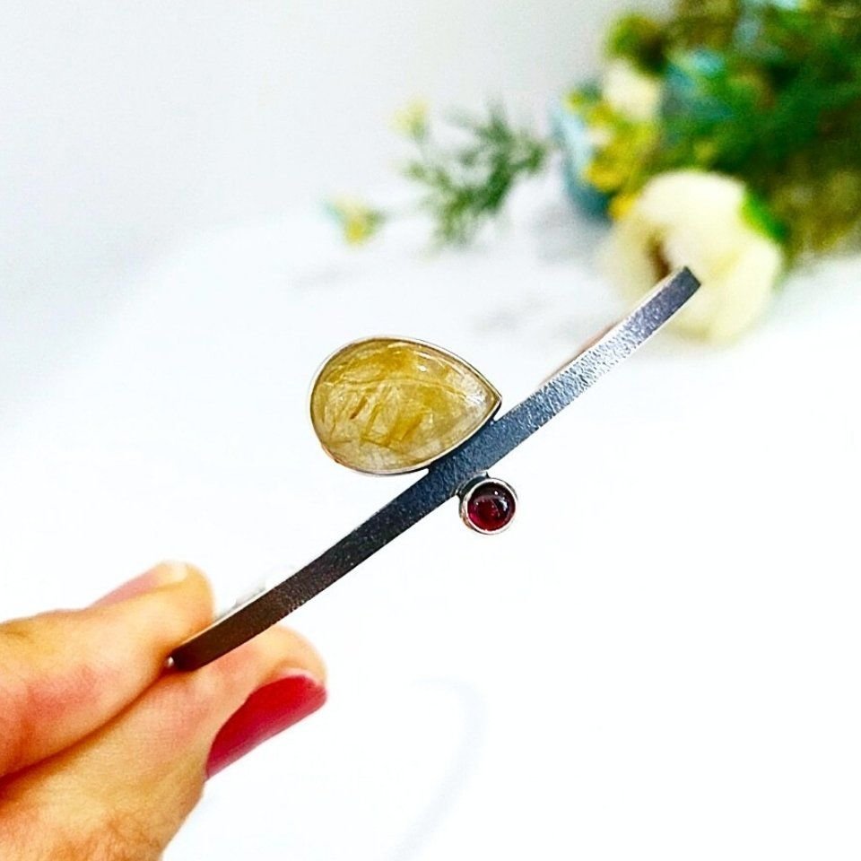 Gold Beryl and Tourmaline Special Design Bracelet