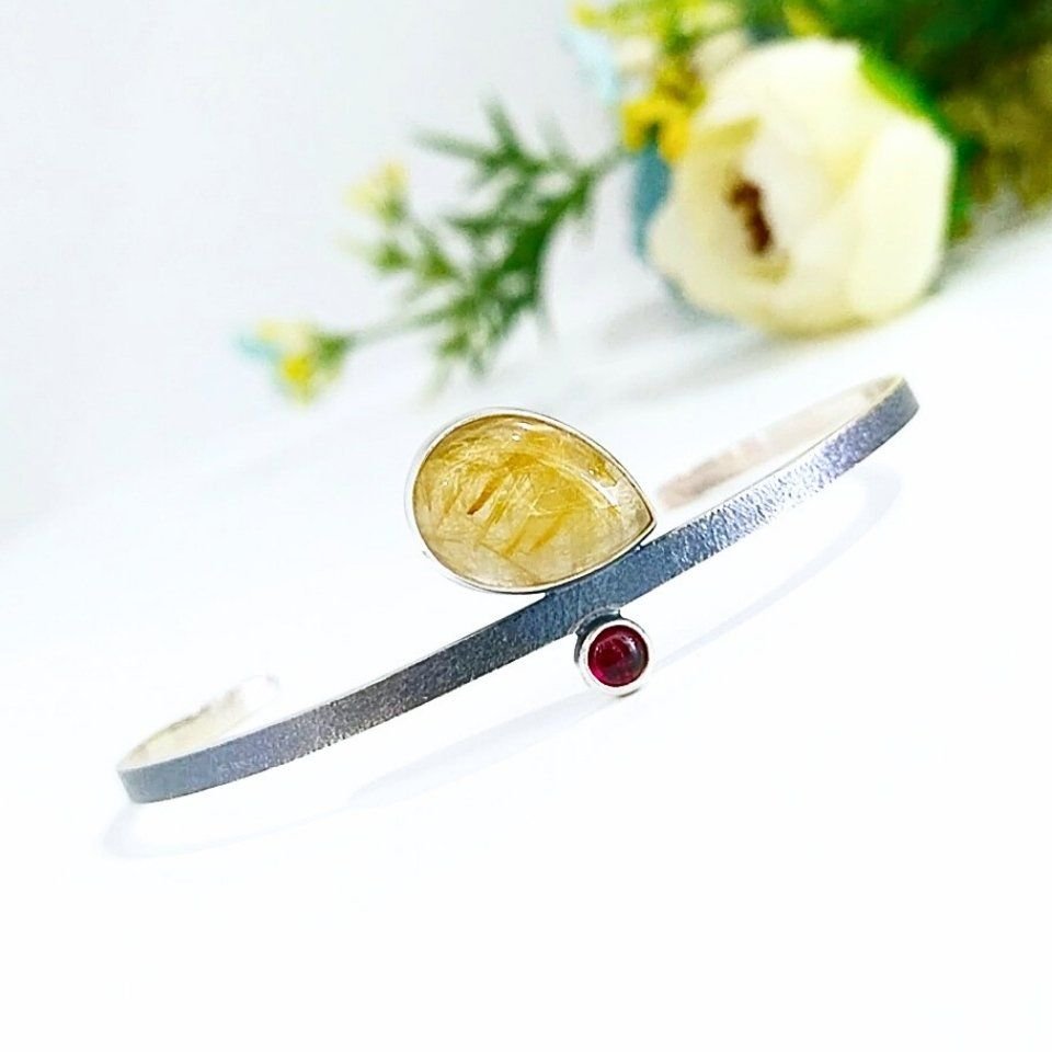 Gold Beryl and Tourmaline Special Design Bracelet