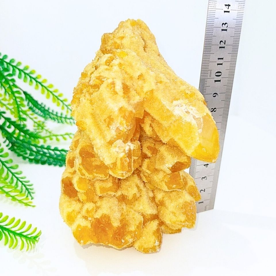 Gelbquarz Naturstein Masse 0637