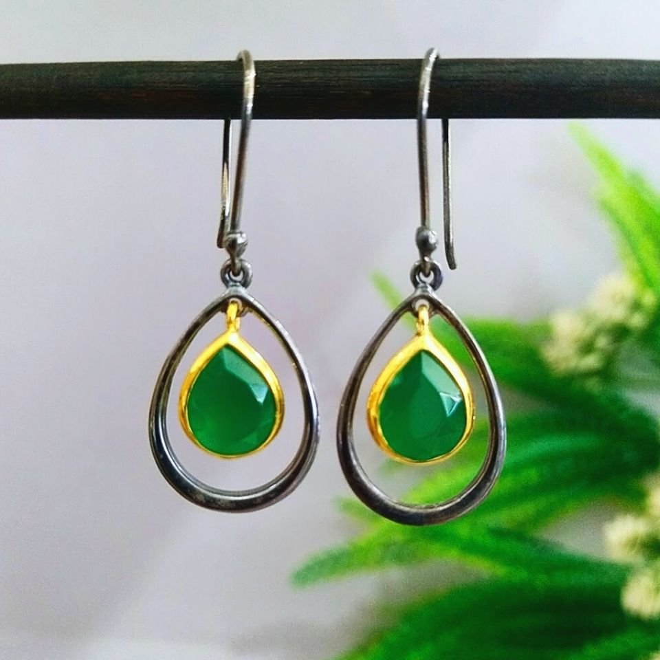 Jade Stone Special Design Earrings - KP912
