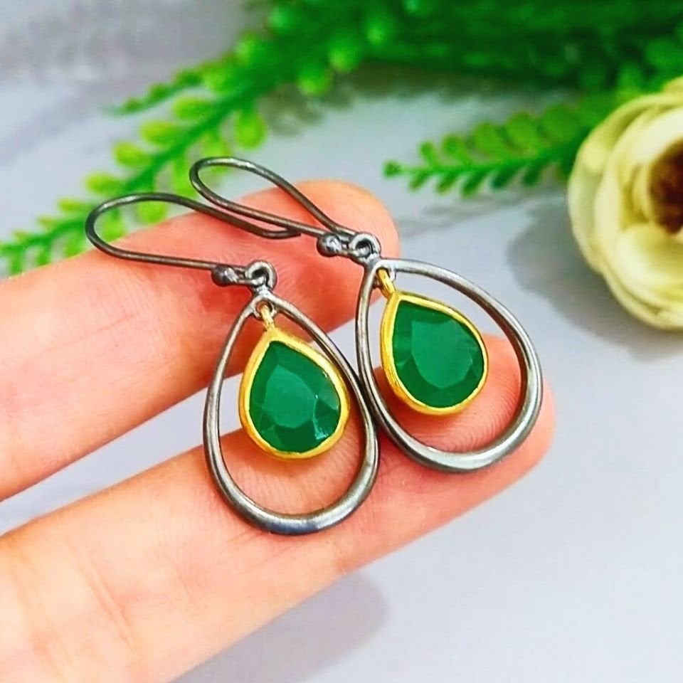 Jade Stone Special Design Earrings - KP912